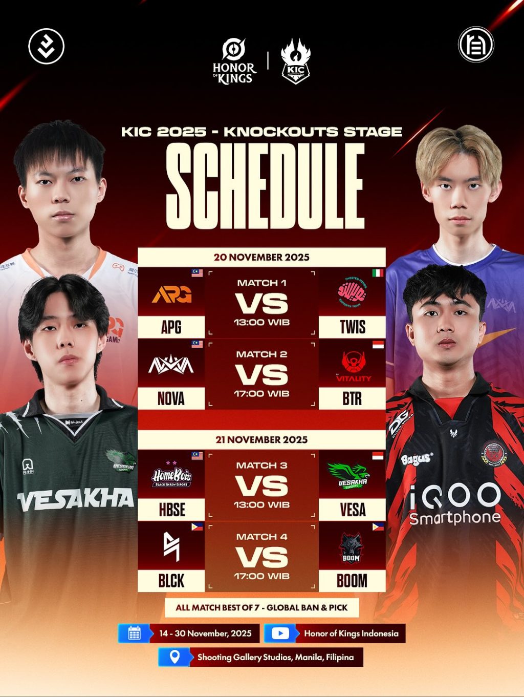 Jadwal Lengkap KIC 2025 Knockout Stage