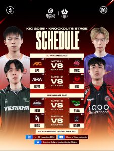 Jadwal Lengkap KIC 2025 Knockout Stage