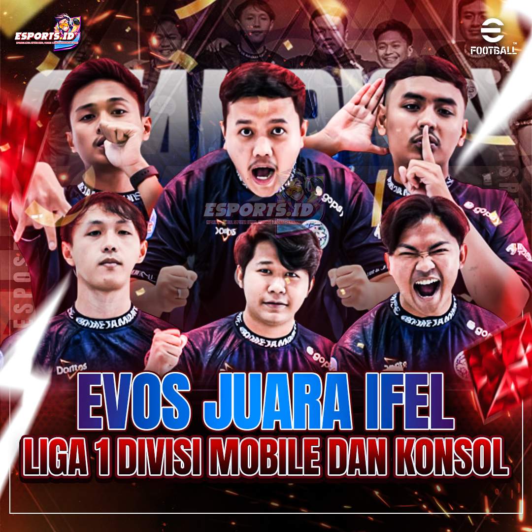 EVOS Double Champions! Juara IFeL Liga 1 di Dua Divisi