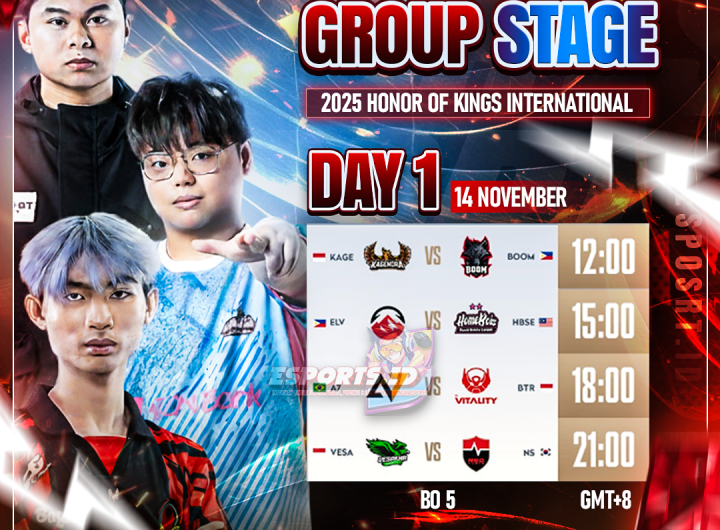 Babak Grup Honor of Kings International Championship 2025 Resmi Dimulai 14 November