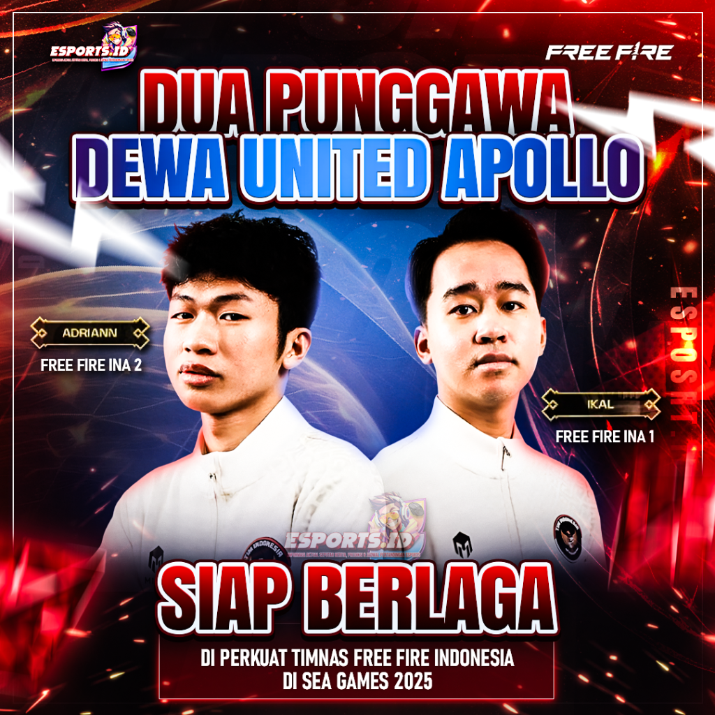 SEA Games 2025: Adrian dan Ikal Resmi Perkuat Timnas Free Fire, Duo Dewa United Apollo Siap Rebut Emas di Bangkok