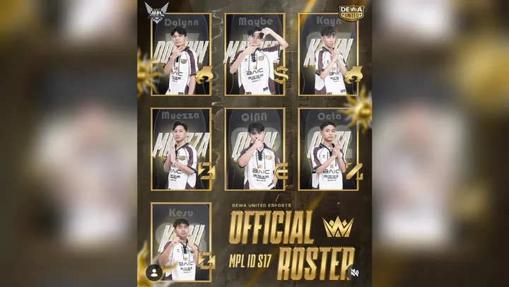Roster DEWA United Esports untuk MPL ID Season 17