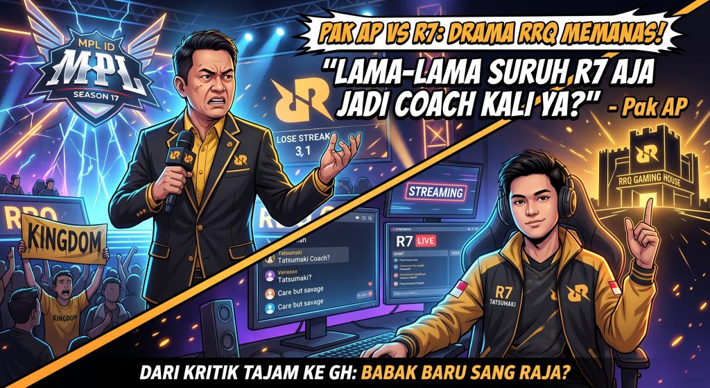 Pak AP Tanggapi Ocehan R7 Yang Terkesan Menyalahkan Roster RRQ Secara Terus Menerus! "Lama-lama Suruh R7 Aja Yang Jadi Coach Kali Ya?"