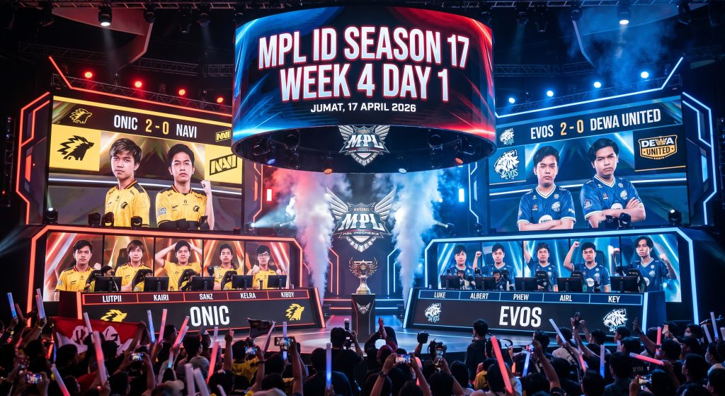 HASIL PERTANDINGAN MPL ID SEASON 17 - WEEK 4 DAY 1