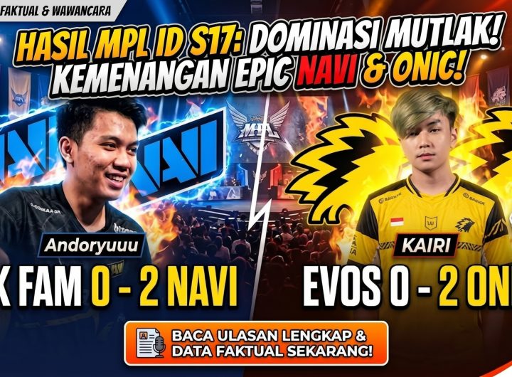 HASIL PERTANDINGAN MPL ID SEASON 17 - WEEK 5 DAY 1: Dominasi Mutlak NAVI dan ONIC di Land of Dawn, Jumat, 24 April 2026