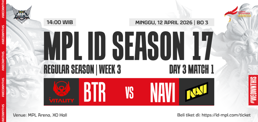 Prediksi Eksklusif BTR VITALITY vs NAVI MPL ID S1