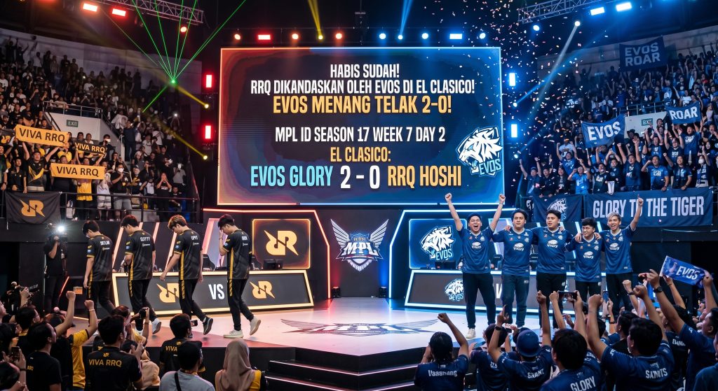 RRQ DIKANDASKAN OLEH EVOS DI LAGA MPL ID S17 WEEK 7 DAY 2!
