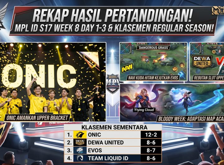 hasil pertandingan MPL ID S17 Week 8 Day 1 hingga Day 3