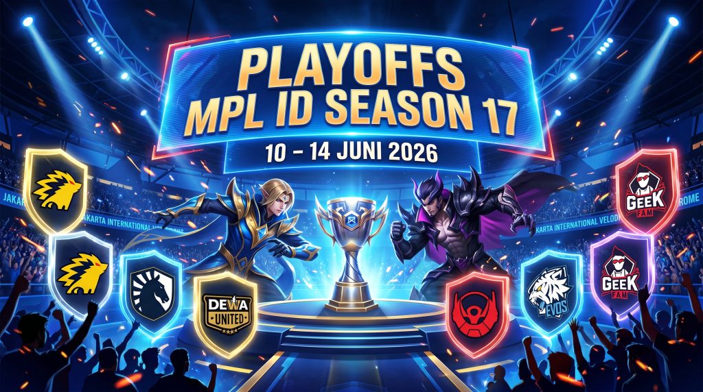 JADWAL PERTANDINGAN MPL ID SEASON 17 BABAK PLAYOFFS 10 - 14 JUNI 2026