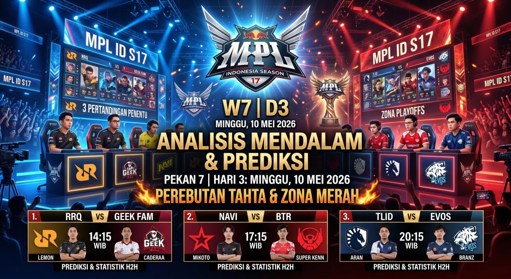PREDIKSI MPL ID SEASON 17 WEEK 7 DAY 3