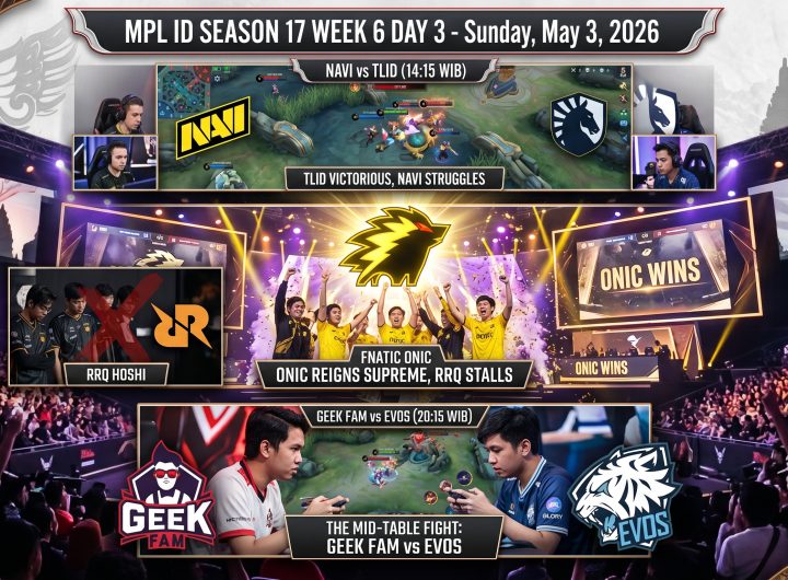 HASIL PERTANDINGAN MPL ID SEASON 17 - WEEK 6 DAY 3