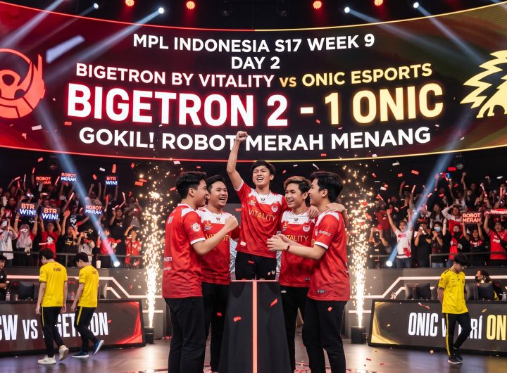 GOKIL! Pasukan Robot Merah Kalahkan Landak Kuning 2-1 di MPL ID S17 Week 9 Day 2