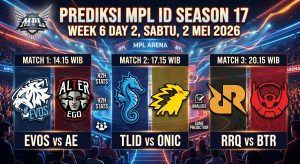 ESPORTSID - ulasan mendalam, prediksi MPL ID SEASON 17, dan analisis statistik faktual Head-to-Head (H2H) untuk tiga laga krusial...
