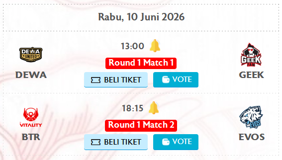 Prediksi MPL ID SEASON 17 - PLAYOFFS DAY 1, Rabu, 10 Juni 2026