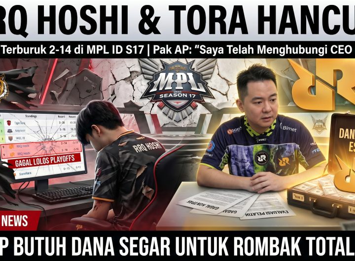 Kegagalan total skuad RRQ Hoshi di kancah MPL Indonesia Season 17, dan RRQ Tora, membuat sang Co-Founder & CEO, Andrian Pauline
